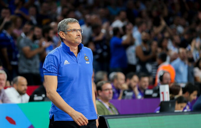 S.Bazarevičius sieks rinktinės laivą nuvairuoti į Europos čempionato finalą (Matas Baranauskas, Fotodiena.lt)