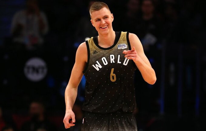 K.Porzingis treneriui buvo dosnus (Scanpix nuotr.)