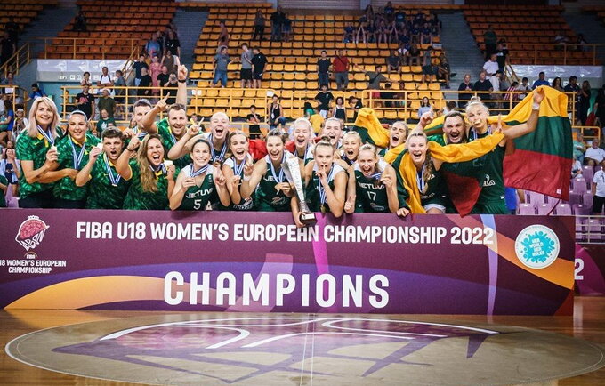 Merginos pasiekė auksą (FIBA Europe nuotr.)