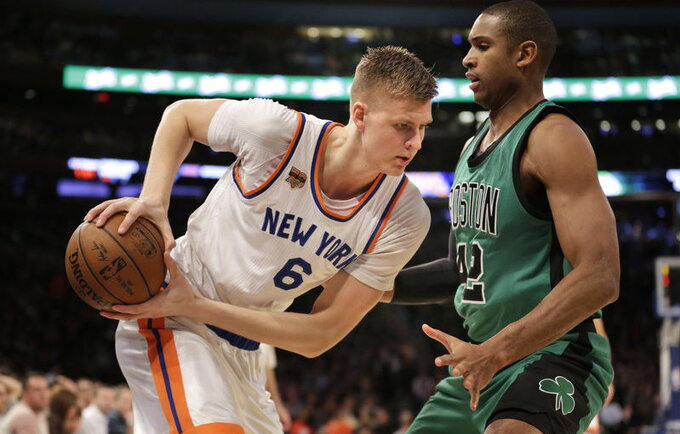 K.Porzingis padės savo šalies rinktinei (Scanpix nuotr.)