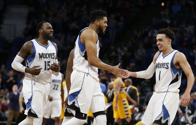 „Timberwolves“ žaidėjus nuo šiol vienys naujas logotipas (Scanpix nuotr.)