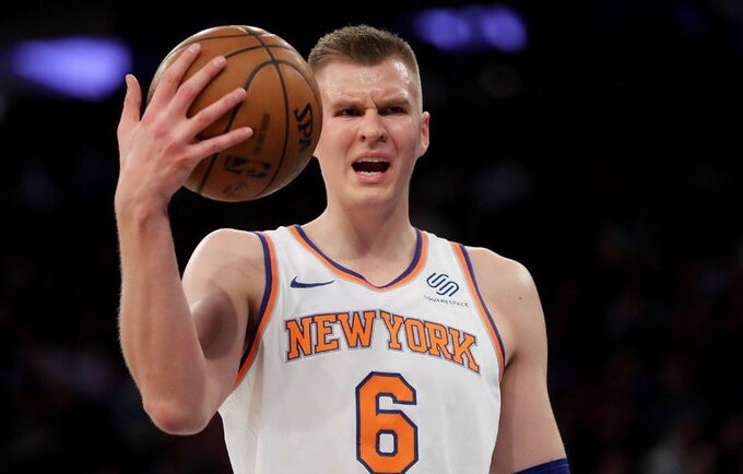 K.Porzingis norėtų išbandyti jėgas atkrintamosiose (Scanpix nuotr.)