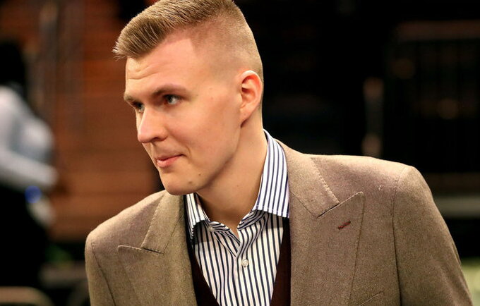 K.Porzingis sveiksta po sudėtingos traumos (Scanpix nuotr.)