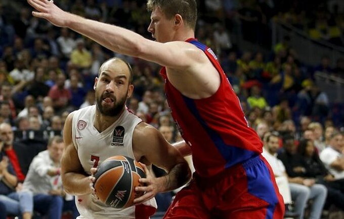 V.Spanoulis ketvirtajame kėlinyje nuskandino CSKA laivą (Scanpix nuotr.)