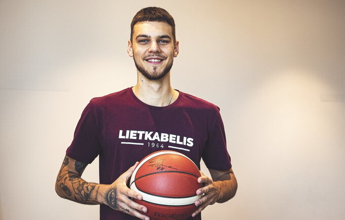 D.Sirvydis džiaugėsi papildęs Panevėžio ekipą (Foto: Indrė Cibulskaitė)