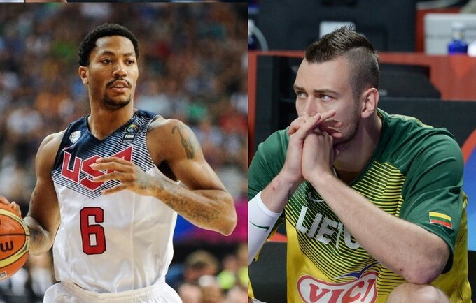 D.Rose'as ir D.Motiejūnas savo žaidimu nuvylė gerbėjus (Fotodiena.lt)