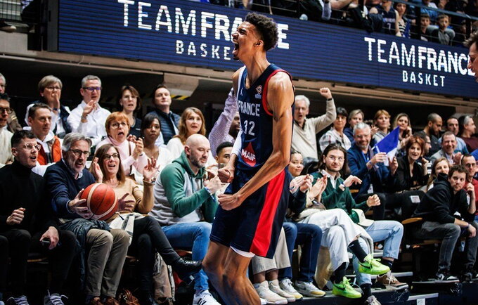 V.Wembanyama siaučia ir rinktinėje (FIBA Europe nuotr.)
