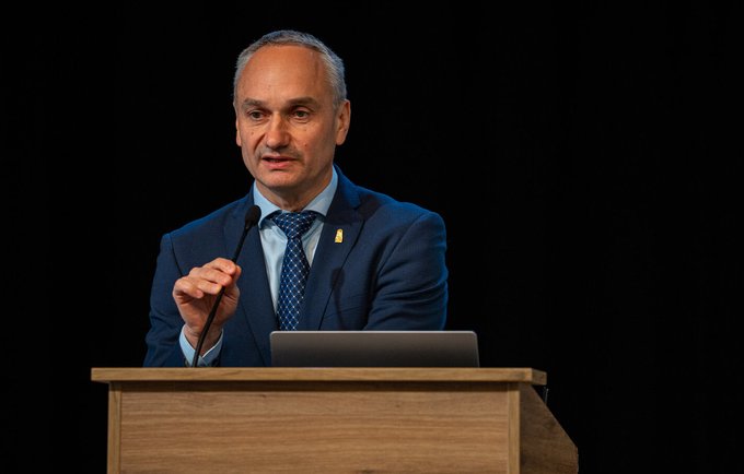 M.Balčiūnas atsakė į klausimus (LKF nuotr.)