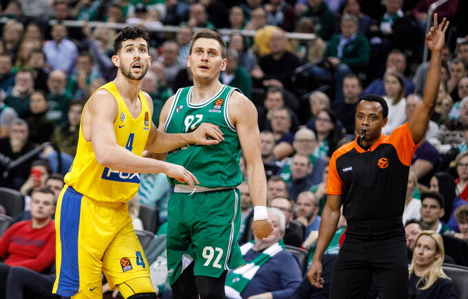 A.Caloiaro trečius metus rungtyniaus „Maccabi“ (BNS nuotr.)