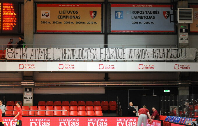 „Lietuvos ryto“ arena nebuvo užpildyta sausakimšai (Rokas Lukoševičius, Fotodiena.lt)