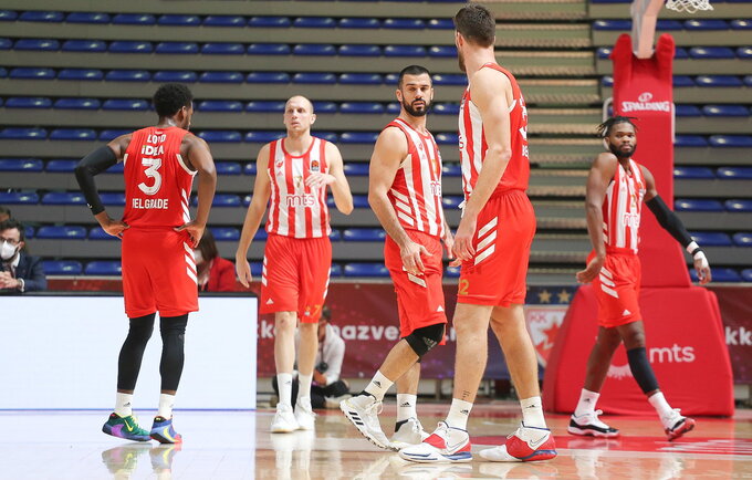 „Crvena Zvezda“ negali treniruotis