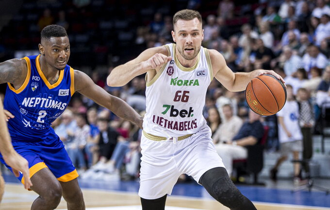 P.Valinskas tapo pagrindiniu panevėžiečių įžaidėju, tačiau spaudimo nebijo (LKL nuotr.)