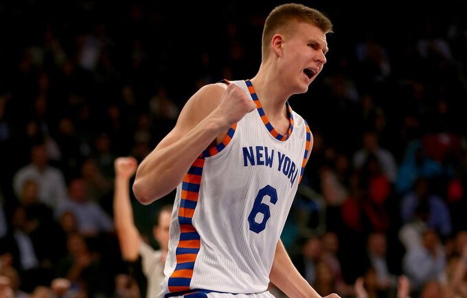 K.Porzingis kviečiamas į Latvijos rinktinę (Scanpix nuotr.)