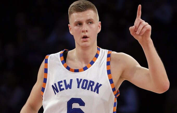 K.Porzingis sėkmingai tildo visus skeptikus (Scanpix nuotr.)