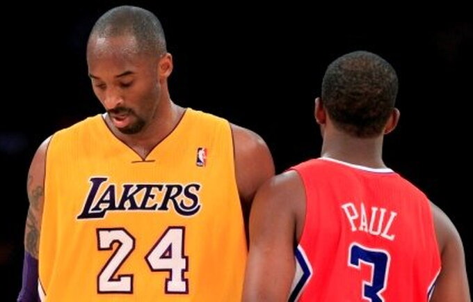 Kobe Bryantas ir Chrisas Paulas
