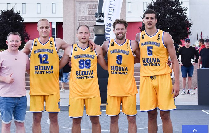 Marijampolės komanda laimėjo turą (3x3 krepšinio asociacijos nuotr.)
