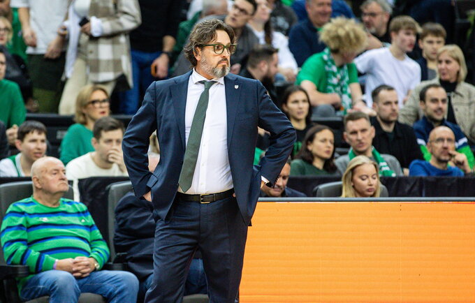 A.Trinchieri apžvelgė rungtynes Šiauliuose (BNS nuotr.)