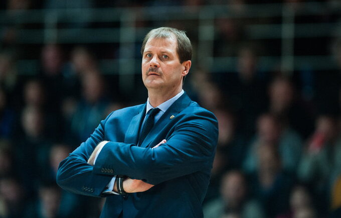 G.Krapikas dar nėra nusprendęs, ar L.Lekavičius žais startiniame penketuke (Fotodiena.lt)