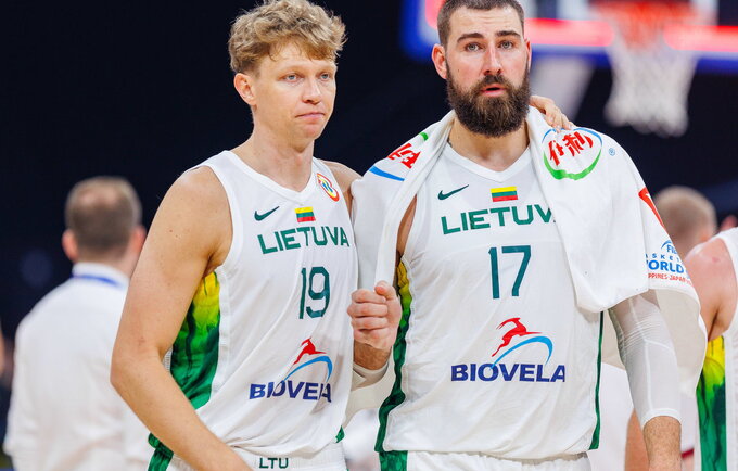 Lietuvos rinktinė nukrito žemyn (BNS nuotr.)