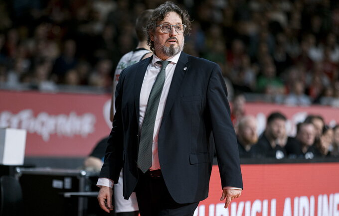 A.Trinchieri apžvelgė rungtynes (Žalgirio nuotr.)
