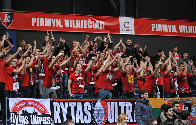 „Lietuvos ryto“ rungtynėsu su CSP sulaukė daug sirgalių (Rokas Lukoševičius, Fotodiena.lt)