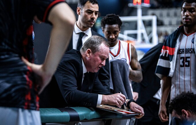 K.Maksvyčiui nepavyko sirgalių pradžiuginti pergale (FIBA nuotr.)