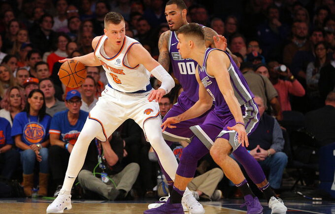 K.Porzingis įmetė 34 taškus (Scanpix nuotr.)