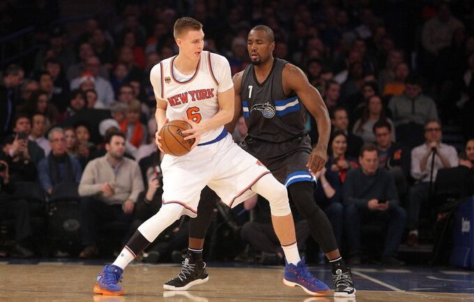 K.Porzingis nori nepraleisti nė vieno mačo (Scanpix nuotr.)