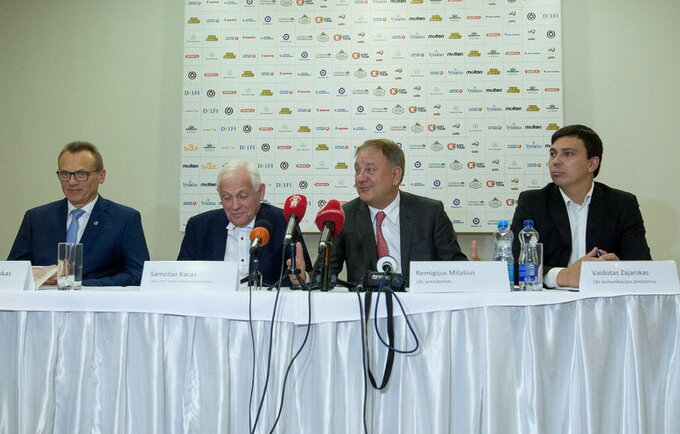 LKL spaudos konferencija vyko prieš startines sezono rungtynes (Fotodiena.lt)