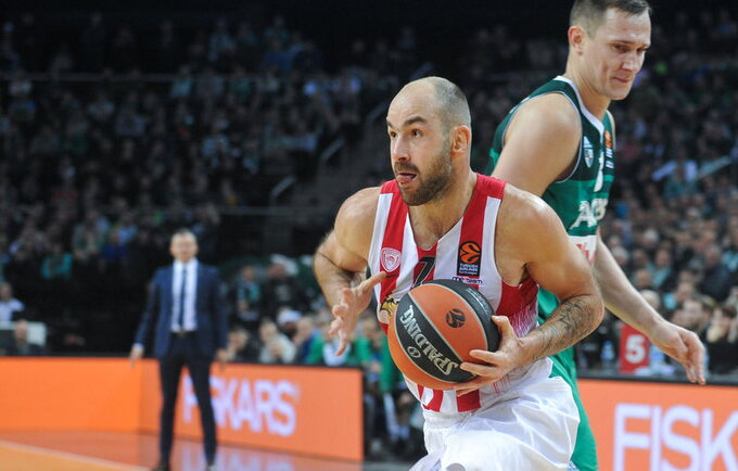 V.Spanoulis dėl traumos praleis mačą Barselonoje (Žygimantas Gedvila, Fotodiena.lt)