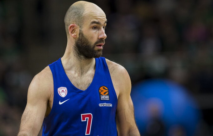 V.Spanoulis toliau žais (BNS nuotr.)