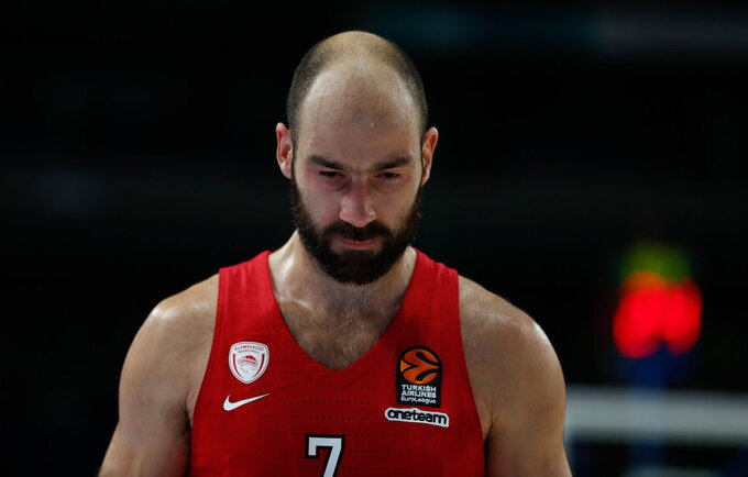 V.Spanoulis patyrė traumą (Scanpix nuotr.)