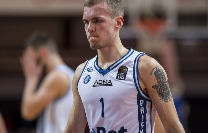 A.Velička dėjimu baigė rungtynes (BNS nuotr.)