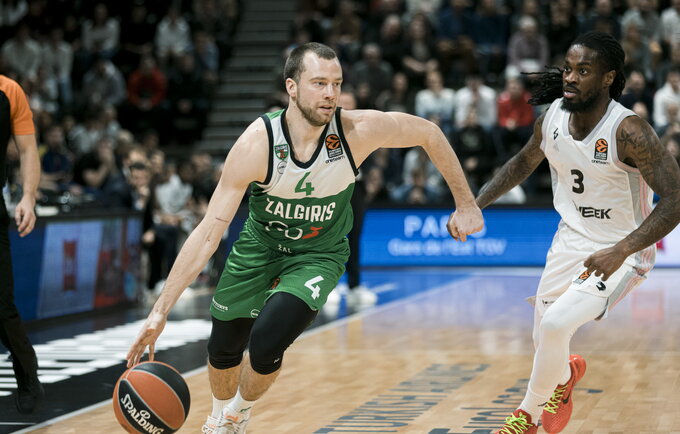 L.Lekavičius naudojasi gaunamu šansu (Žalgirio nuotr.)