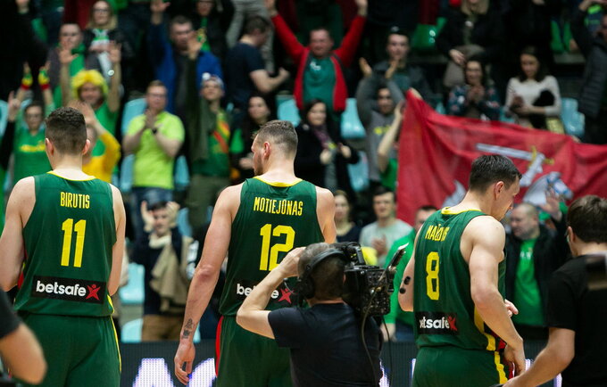 Lietuvos rinktinės birželį išbandys jėgas su rusais (BNS nuotr.)