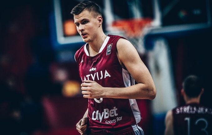 K.Porzingis čempionate atrodo grėsmingai (FIBA Europe nuotr.)
