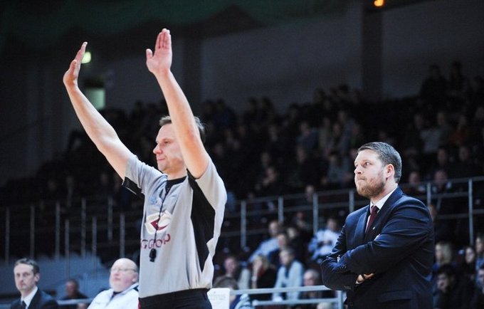 G.Petrauskas dažnai mėgsta pasiginčyti su mačo arbitrais (Fotodiena.lt)