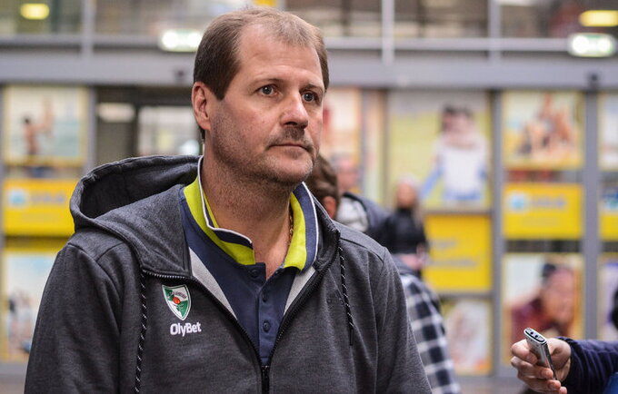 G.Krapikas teigė, kad jo komandoje yra daugiau patyrusių žaidėjų ir tai gali tapti svarbiu faktoriumi (Fotodiena.lt)