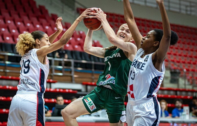 S.Aukštikalnytė daug mėtė pro šalį (FIBA Europe nuotr.)