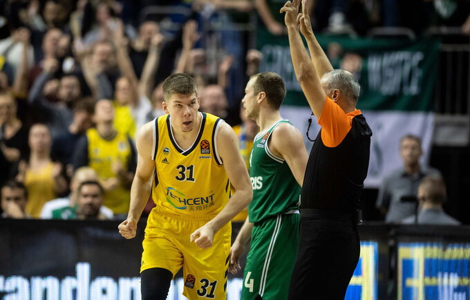 R.Giedraitis pelnė 10 taškų (Scanpix nuotr.)