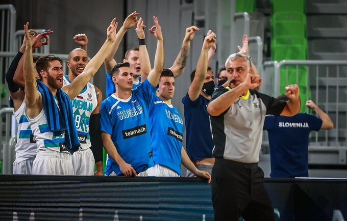 Slovėnijos ekipa pirmą kėlinį laimėjo net 24 taškais (FIBA Europe nuotr.)