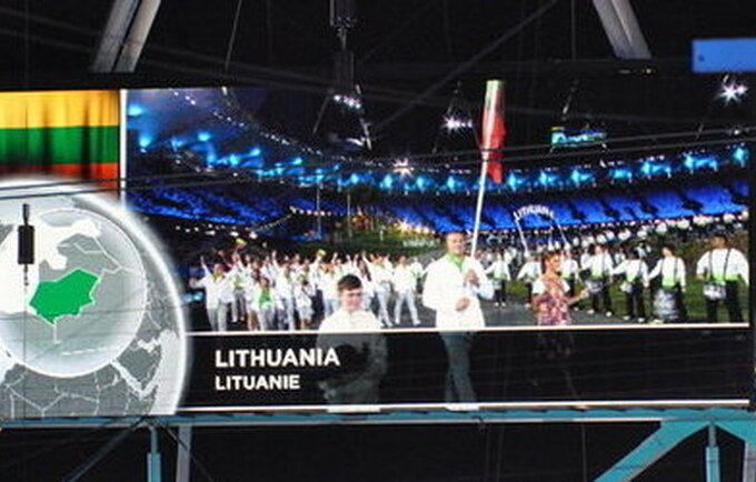 Lietuvos delegacija Londono olimpiadoje (A.Kuckailio nuotr.)