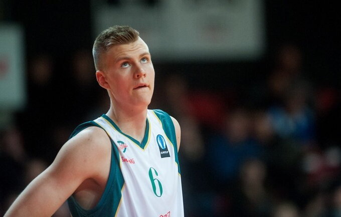 K.Porzingis tapo geriausiu Europos taurės jaunuoju žaidėju (Fotodiena.lt)