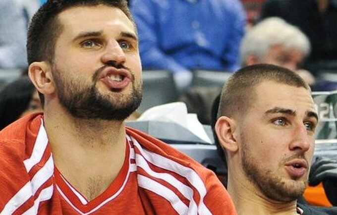 L.Kleiza ir J.Valančiūnas yra Kanados lietuvių pasididžiavimas (R.Dačkus/Fotodiena.lt.)