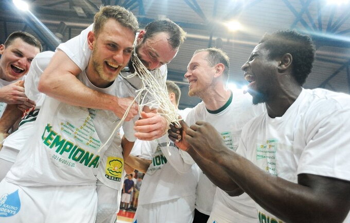 Kauniečiai LKL čempionate triumfavo penktą kartą iš eilės (Fotodiena.lt nuotr.)