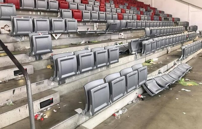Taip atrodo „Brose Bamberg“ arena po serbų apsilankymo