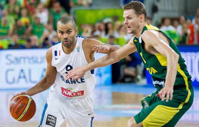 2013 metų Europos čempionato finale T.Parkerio vedami prancūzai pranoko Lietuvą (Fotodiena.lt)