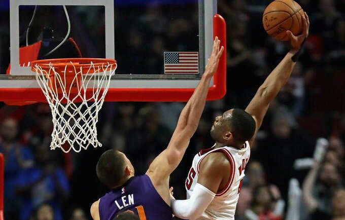D.Wade'as pasižymėjo įspūdingu dėjimu (Scanpix nuotr.)