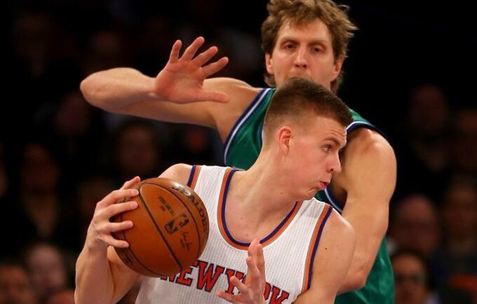 K.Porzingis sulaukė D.Nowitzkio pagyrų (Scanpix nuotr.)