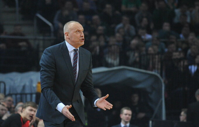 R.Kurtinaitis visada turi, ką pasakyti žaidėjams (Rokas Lukoševičius, Fotodiena.lt)
